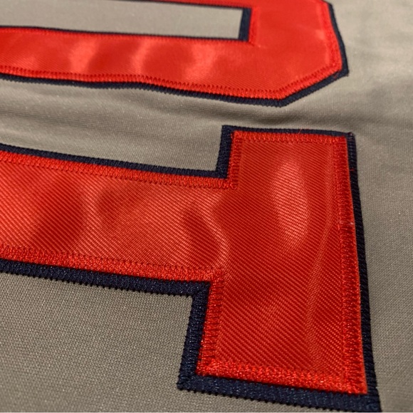 Chipper Jones Atlanta Braves 1995 World Series Jersey Mens XL NWT Road Gray - Picture 12 of 13